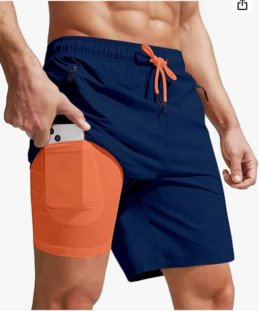9 Inch Men Swim Trunks