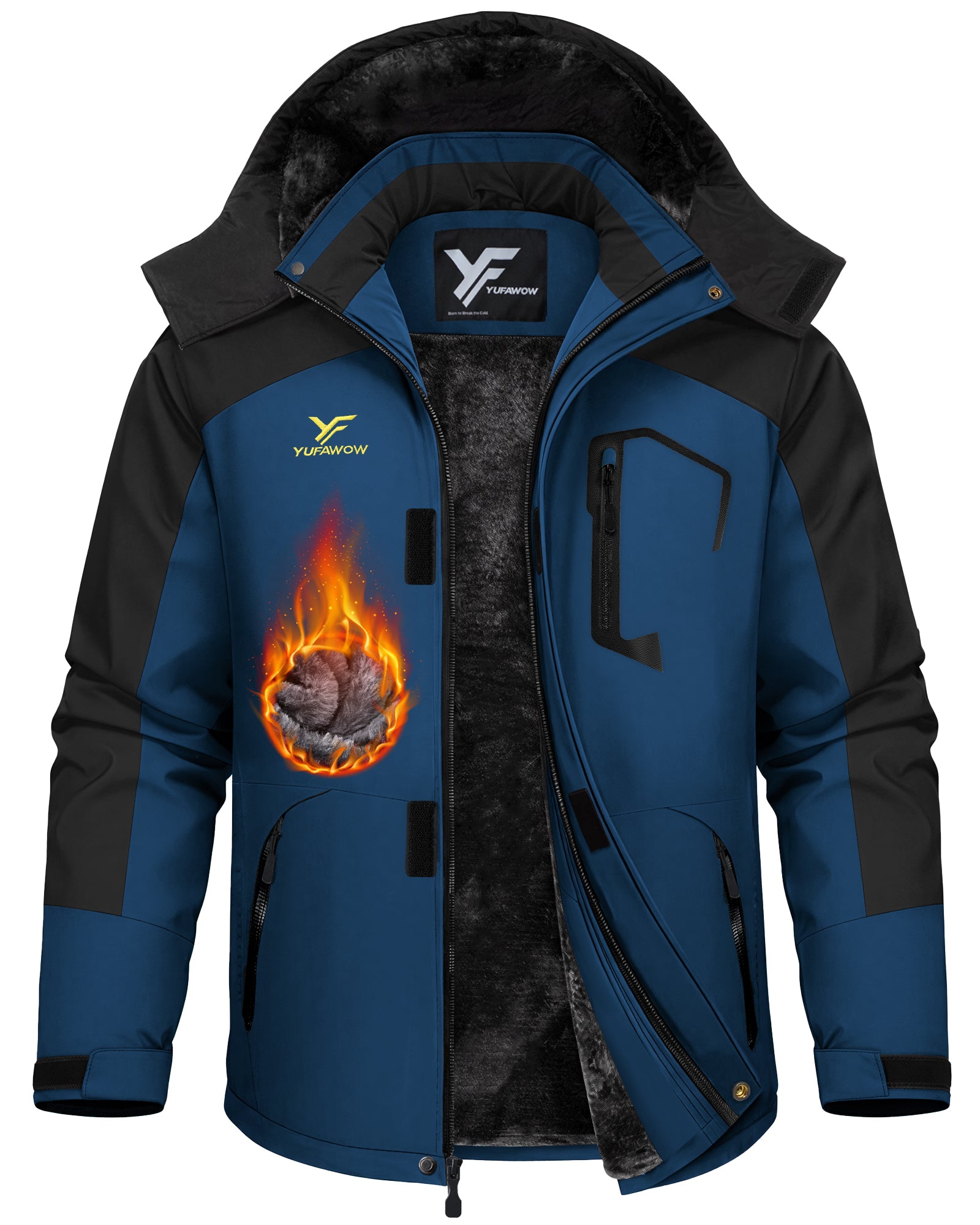 Men Winter Jackets(Black Denim)