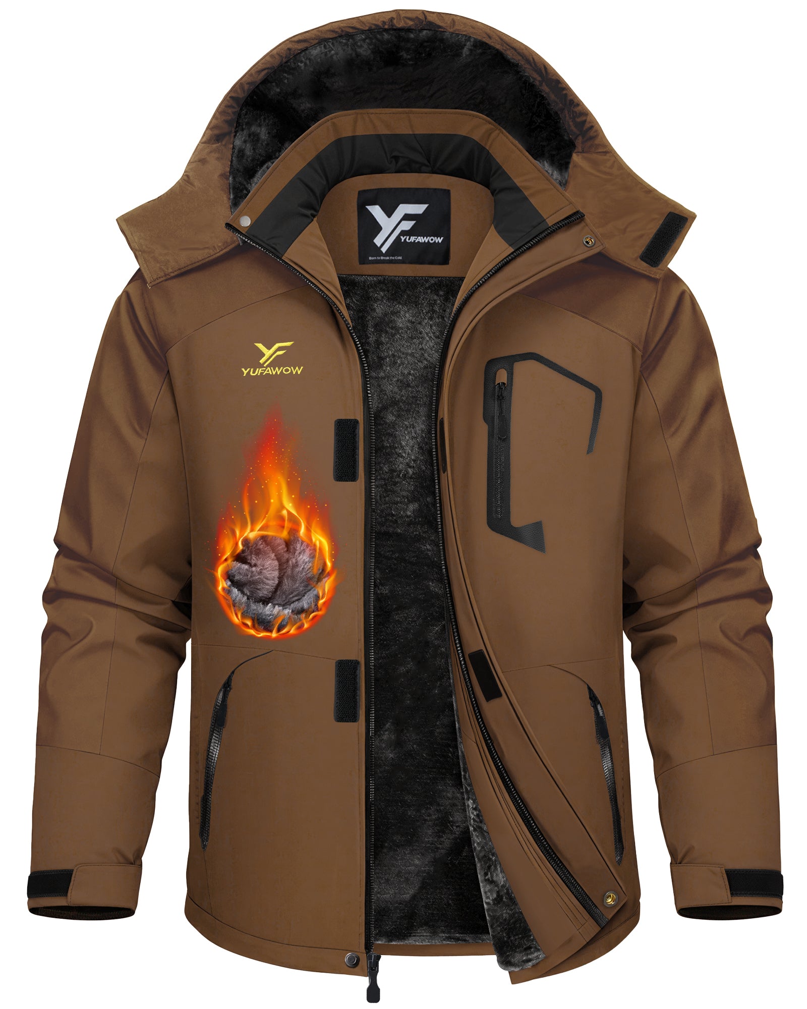 Men Winter Jackets(Pure Brown)