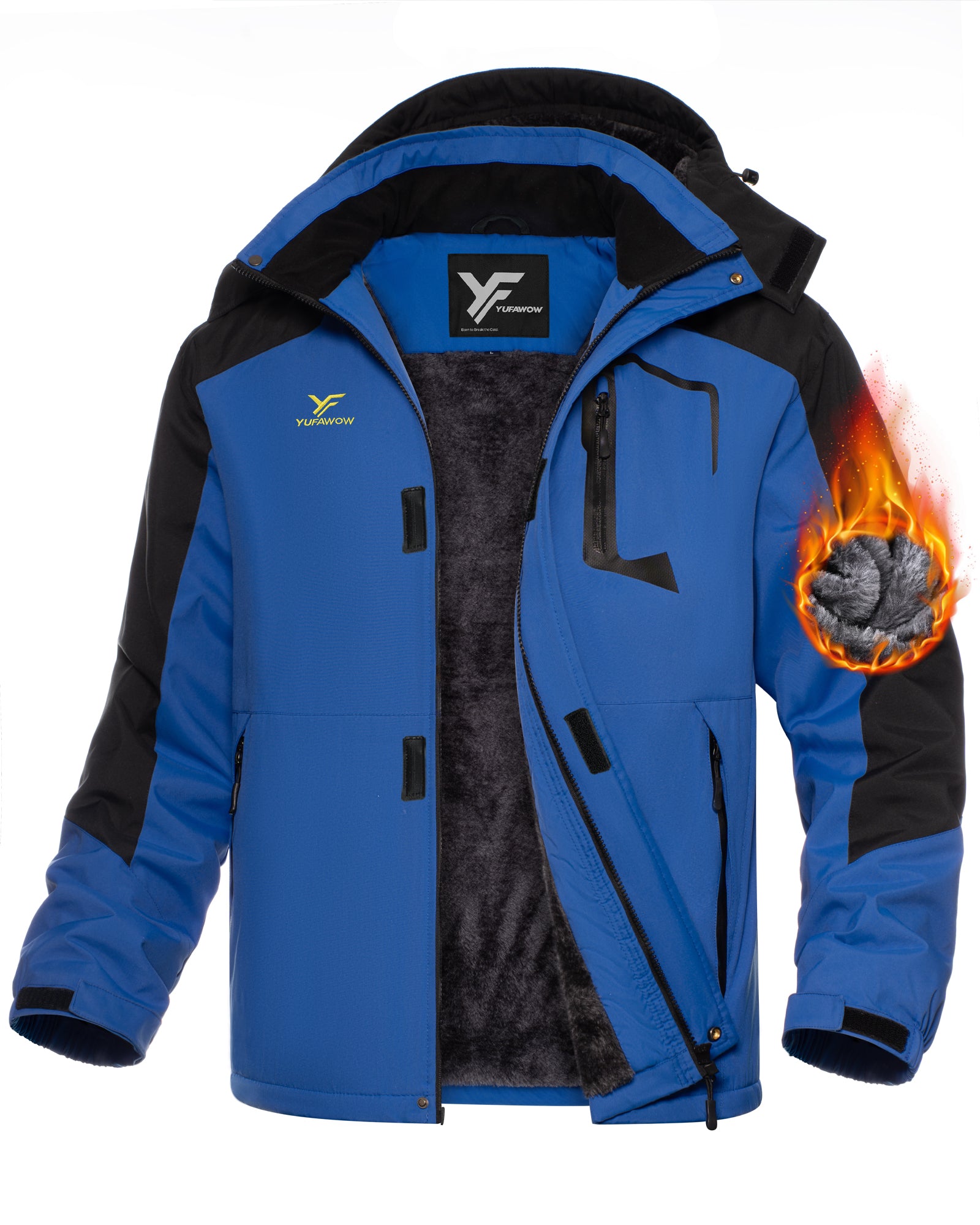 Men Winter Jackets(Black Blue)
