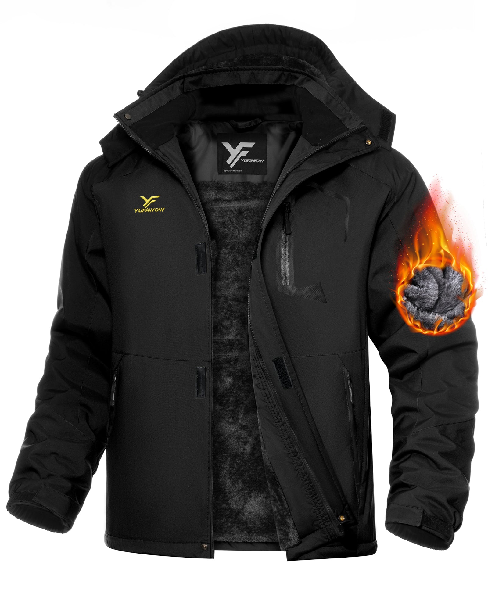 Men Winter Jacket(Black)