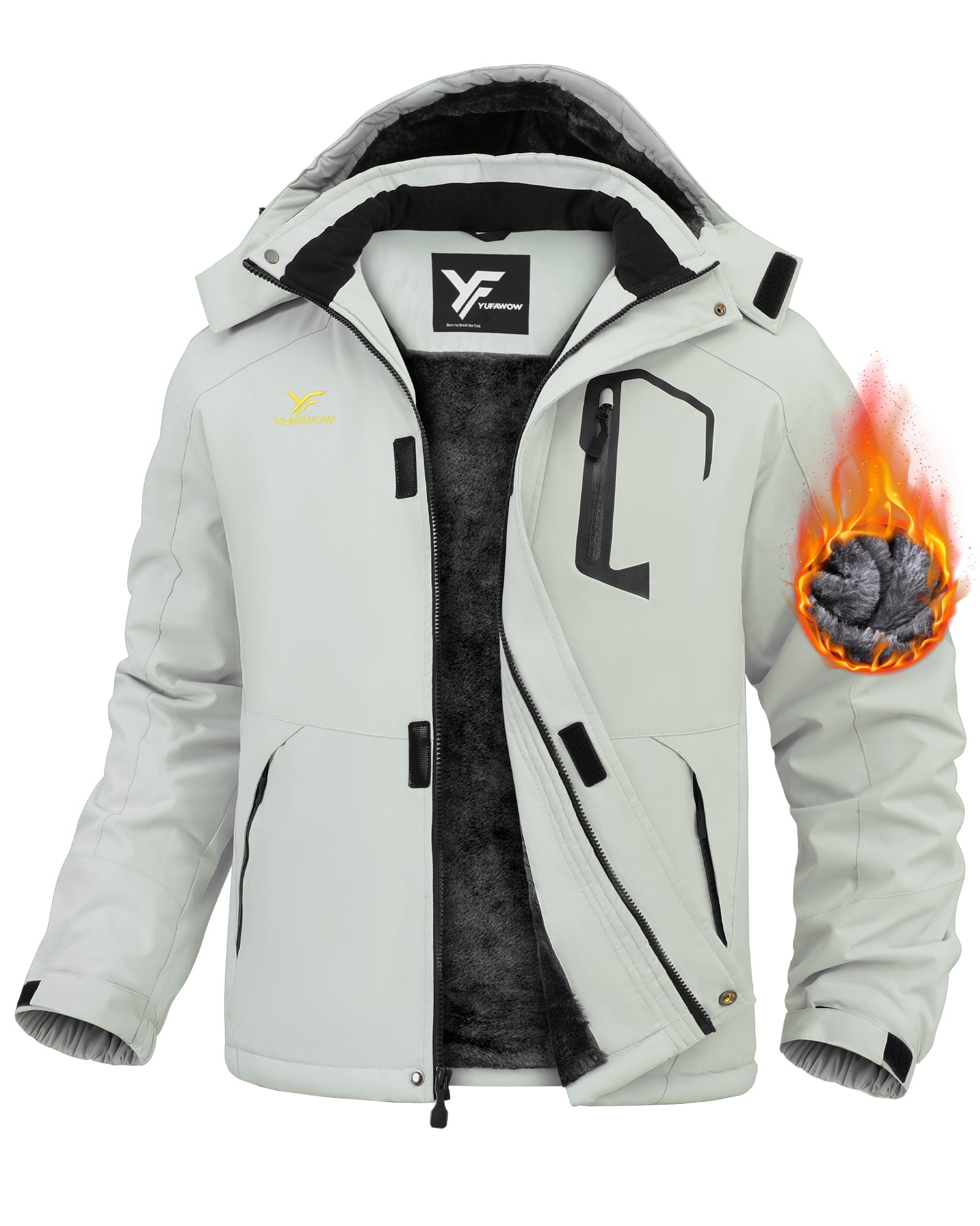 Men Winter Jackets(Pure White)